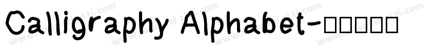 Calligraphy Alphabet字体转换